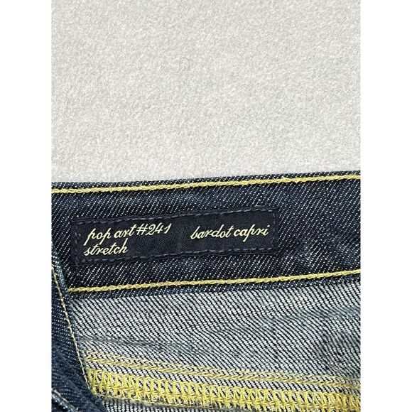 Citizens of Humanity Jeans Womens 29 Bardot Capri Stretch Preppy Dark Wash - Picture 4 of 13